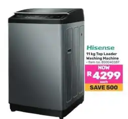 Game Hisense 11 kg Top Loader Washing Machine offer