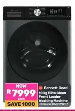 Game Bennett Read 10 kg Elite Clean Front Loader Washing Machine offer