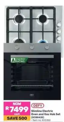 Game DEFY Slimline Electric Oven and Gas Hob Set offer
