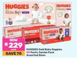 Game HUGGIES Gold Baby Nappies OR Pants Jumbo Pack offer