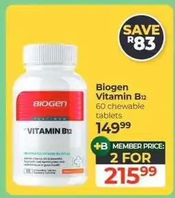 Dis-Chem Biogen Vitamin B12 offer