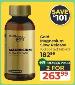 Dis-Chem Gold Magnesium Slow Release offer