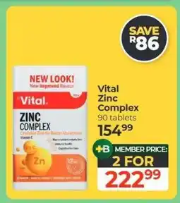 Dis-Chem Vital Zinc Complex offer