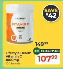 Dis-Chem Lifestyle Health Vitamin C 1000mg offer