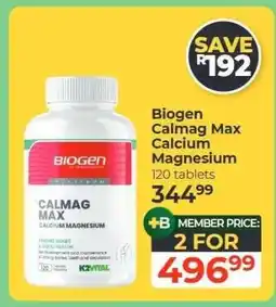 Dis-Chem Biogen Calmag Max Calcium Magnesium offer