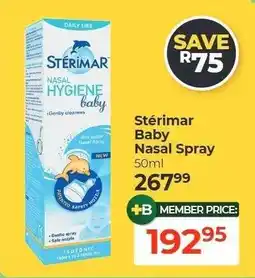 Dis-Chem Stérimar Baby Nasal Spray offer