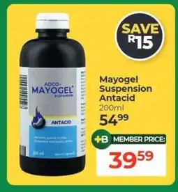 Dis-Chem Mayogel Suspension Antacid offer