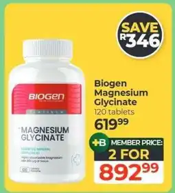 Dis-Chem Biogen Magnesium Glycinate offer