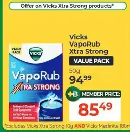 Dis-Chem Vicks' VapoRub Xtra Strong offer