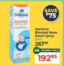 Dis-Chem Sterimar Blocked Nose Nasal Spray offer