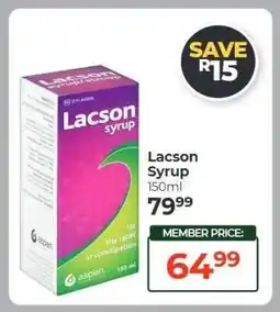 Dis-Chem Lacson Syrup offer