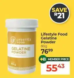 Dis-Chem Lifestyle Food Gelatine Powder offer