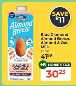 Dis-Chem Blue Diamond Almond Breeze Almond & Oat Milk offer