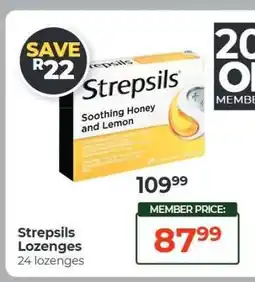 Dis-Chem STREPSILS LOZENGES offer