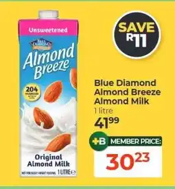 Dis-Chem Blue Diamond Almond Breeze Almond Milk offer