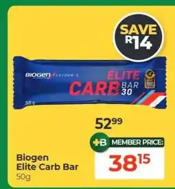 Dis-Chem Biogen Elite Carb Bar offer