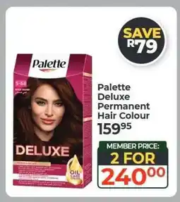 Dis-Chem Palette Deluxe Permanent Hair Colour offer