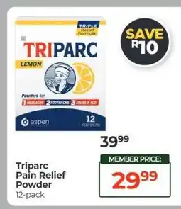 Dis-Chem Triparc Pain Relief Powder offer