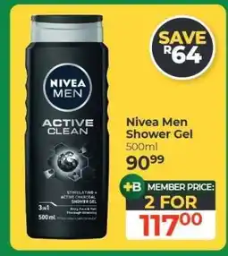 Dis-Chem Nivea Men Shower Gel offer