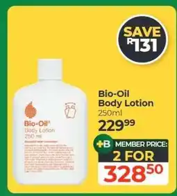 Dis-Chem Bio-Oil Body Lotion 250ml offer