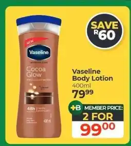 Dis-Chem VASELINE BODY LOTION offer