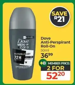 Dis-Chem Dove Anti-perspirant Roll-On offer