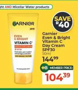 Dis-Chem Garnier Even & Bright Vitamin C Day Cream offer