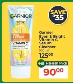 Dis-Chem Garnier Even & Bright Vitamin C Serum Cleanser offer