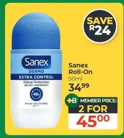 Dis-Chem Sanex Roll-On offer