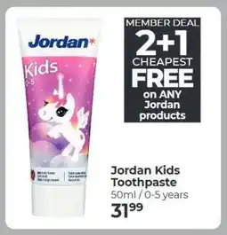 Dis-Chem Jordan Kids Toothpaste offer
