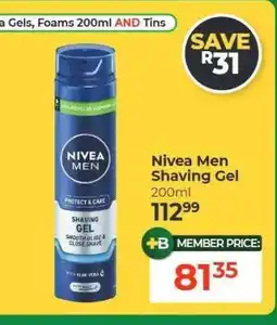 Dis-Chem Nivea Men Shaving Gel offer