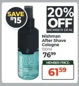 Dis-Chem Nishman After Shave Cologne offer