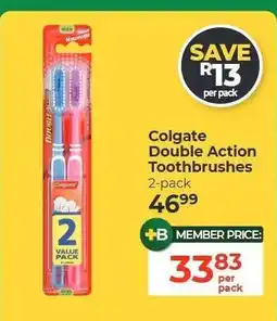 Dis-Chem Colgate Double Action Toothbrushes offer