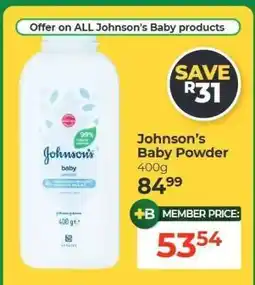 Dis-Chem JOHNSON'S Baby Powder offer