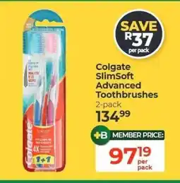 Dis-Chem Colgate SlimSoft Advanced Toothbrushes offer