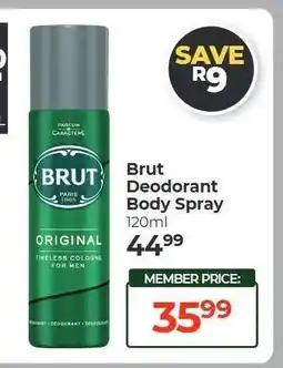 Dis-Chem Brut Deodorant Body Spray offer