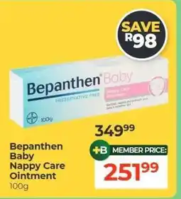 Dis-Chem Bepanthen Baby Nappy Care Ointment offer