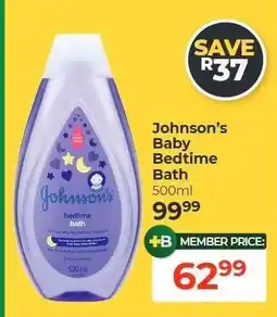 Dis-Chem Johnson's Baby Bedtime Bath offer