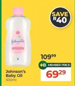 Dis-Chem JOHNSON'S BABY OIL offer
