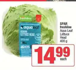 Spar SPAR freshline Aqua Leaf Lettuce Head offer