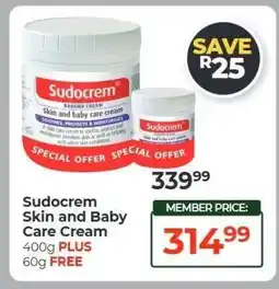 Dis-Chem Sudocrem Skin and Baby Care Cream offer