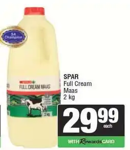 Spar SPAR Full Cream Maas offer