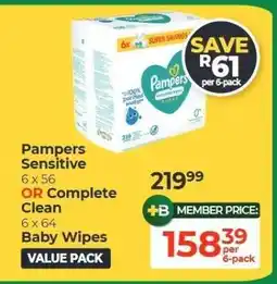 Dis-Chem Pampers Sensitive offer