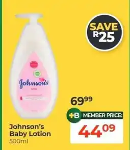 Dis-Chem JOHNSON’S Baby Lotion offer
