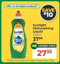 Dis-Chem Sunlight Dishwashing Liquid offer
