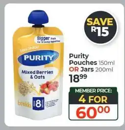 Dis-Chem Purity Pouches offer