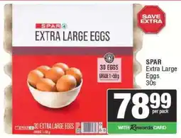 Spar SPAR Extra Large Eggs 30s offer