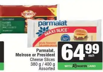 Parmalat, Melrose or President Cheese Slices