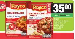 Spar Royco Dry Cook in Sauce, Potato Bake or Coat & Cook offer