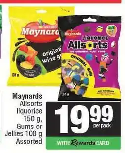 Spar Maynards Allsorts liquorice offer